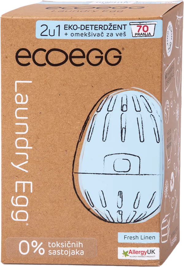 ECOEGG 2u1 deterdžent i omekšivač miris svežine 70 pranja 1kom