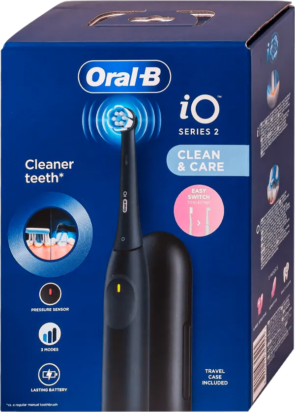 Elektrićna četkica za zube ORAL B iO Series 2 night black električna četkica + futrola