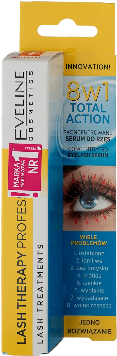 Eveline 8 u 1 Lash terapy serum za trepavice 10ml
