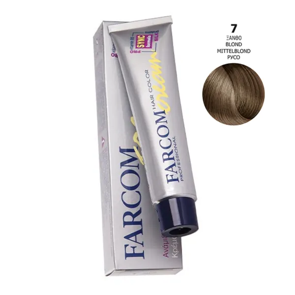 Farba za kosu FARCOM sa ProV-B5 Svilenim Proteinima 7 60ml