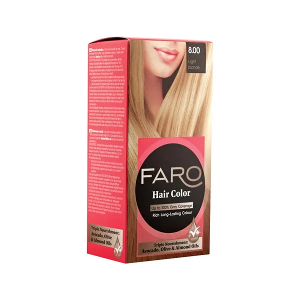 Farba za kosu FARO 8.0 svetlo plava