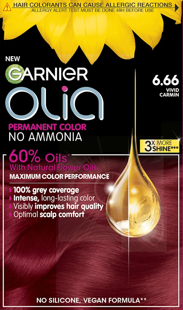 Farba za kosu GARNIER OLIA 6.66 vivid red