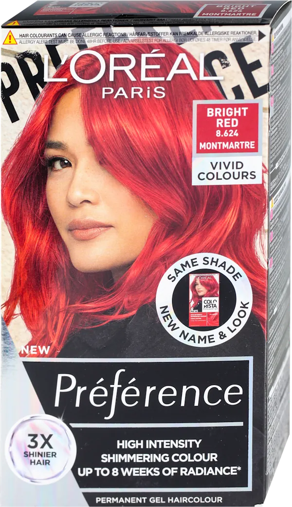 Farba za kosu L'OREAL APRIS PREFERENCE Vivids 8.624 bright red