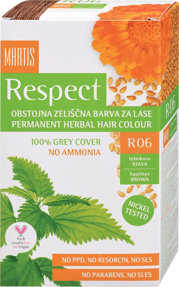 Farba za kosu RESPECT lešnik smeđa 06
