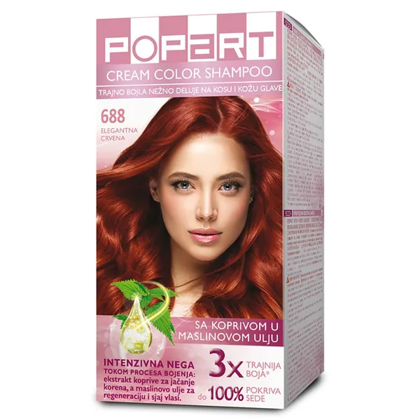 Farba za kosu STILL Popart cream color šampon 688 - elegantna crvena