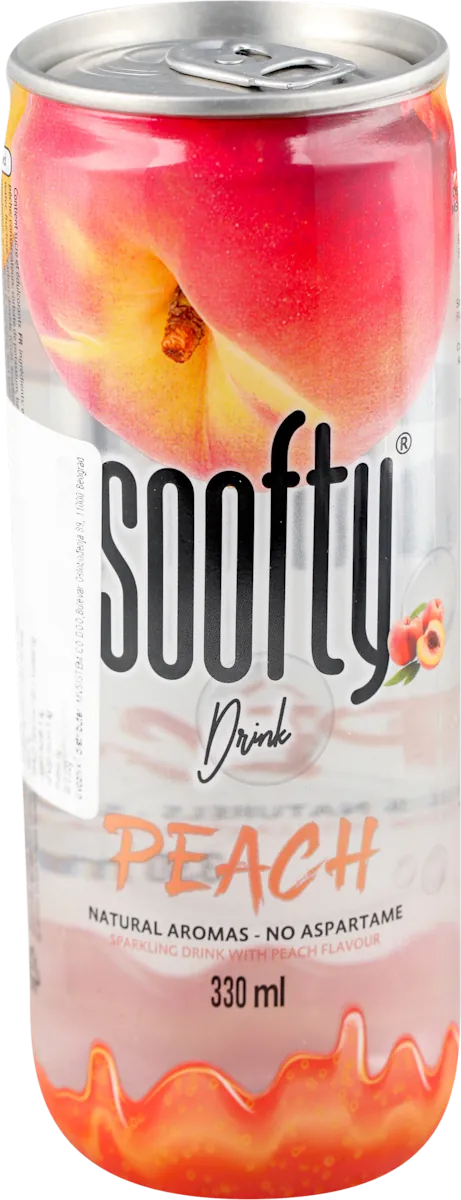 Gazirani sok SOOFTY breskva 330ml