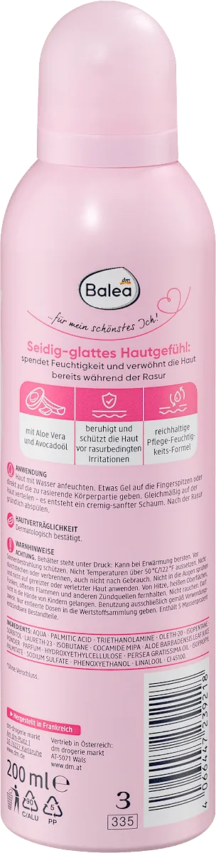 Gel za brijanje BALEA aloe vera 200ml