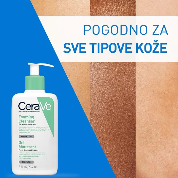 Gel za čišćenje lica CERAVE penušavi 236ml