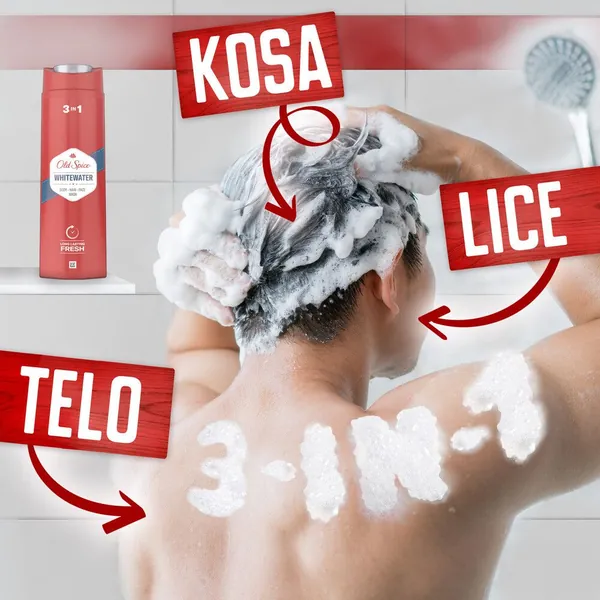 Gel za tuširanje OLD SPICE Whitew.400ml