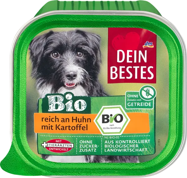 Hrana za pse DEIN BESTES Bio piletina i krompir 150g