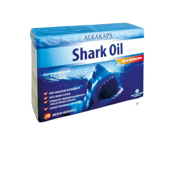 Imunitet ALKALOID Alkakaps Shark Oil Soft Gel kapsule 30x500mg