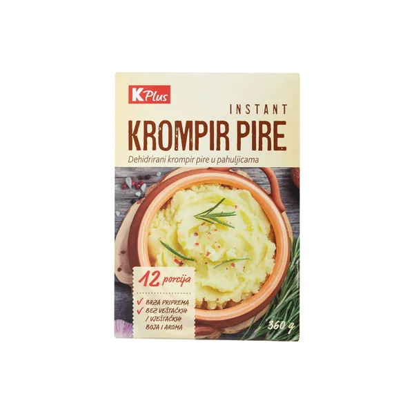 Instant krompir pire K PLUS 3x120g