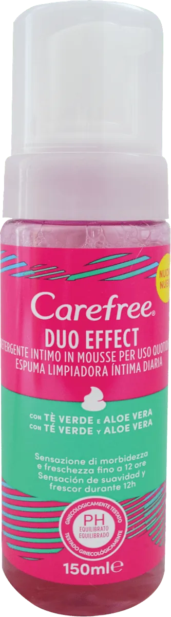 Intimna kupka CAREFREE duo effect aloe vera 150ml
