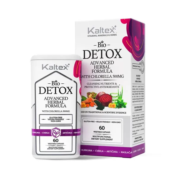 Jetra i detoksikacija KALTEX bio-detox advanced herbal formula, 60 kapsula