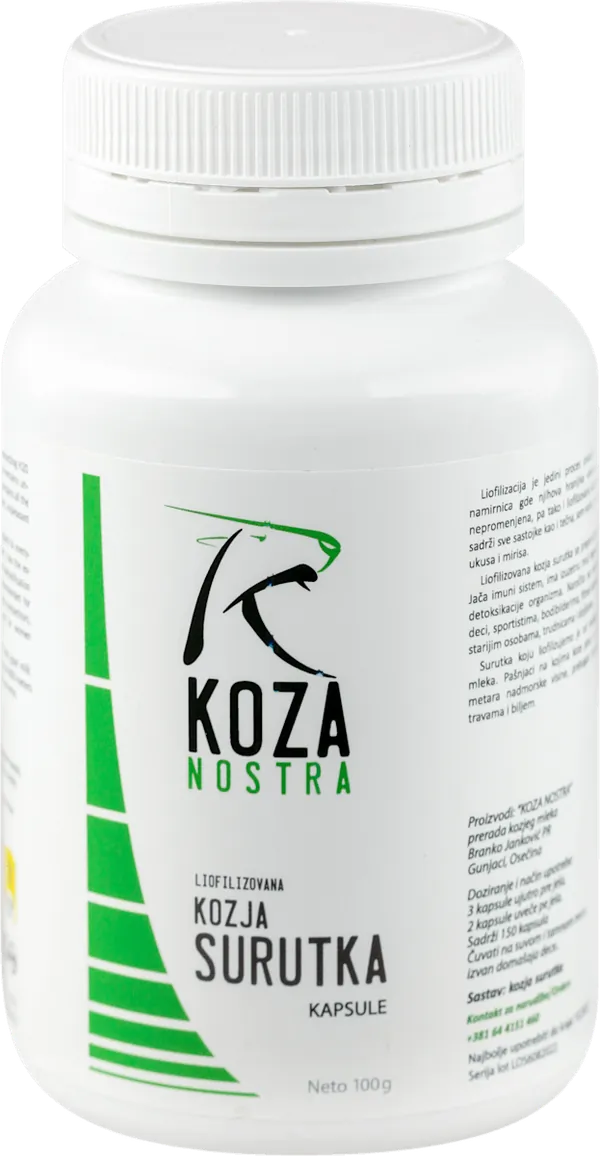 Jetra i detoksikacija KOZA NOSTRA kapsule liofilizovana kozja surutka 150kom