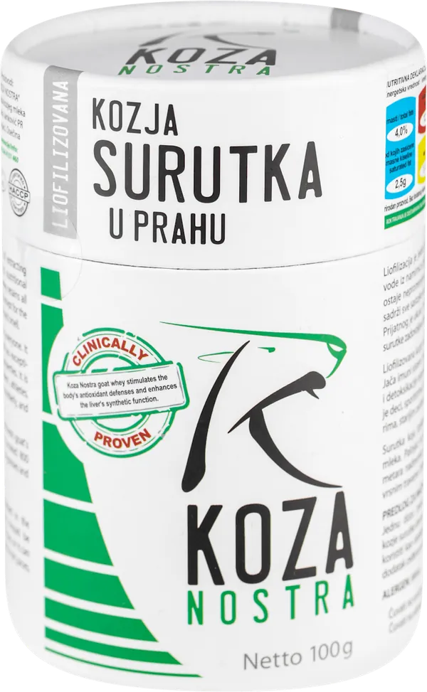 Jetra i detoksikacija KOZA NOSTRA kozja surutka liofilizovana 100g