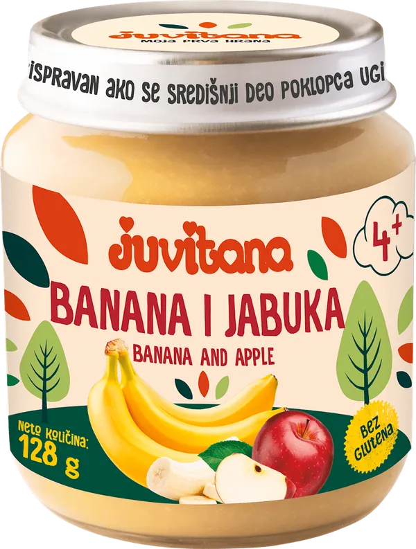 Kašice JUVITANA kašica od banane i jabuke 128g