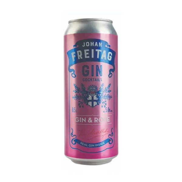 Koktel JOHAN FREITAG Gin&Rose 5% 500ml