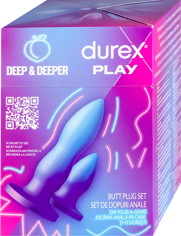 Kondomi DUREX Play Deep & Deeper â€“ Butt plug set