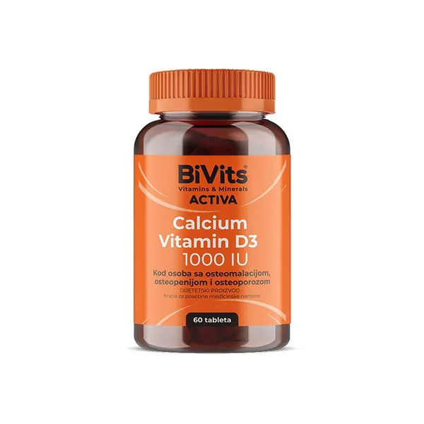 Kosti, zglobovi i mišići ABELA BiVits Calcium Vitamin D3 1000 IU