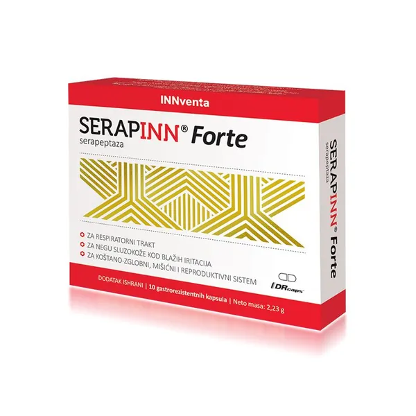 Kosti, zglobovi i mišići INNVENTA Serapinn Forte 10 kapsula x 120.000SPU (60mg)
