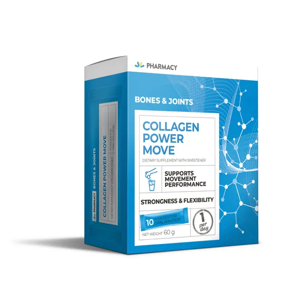 Kosti, zglobovi i mišići PHARMACY Collagen Power Move, 10 kesica