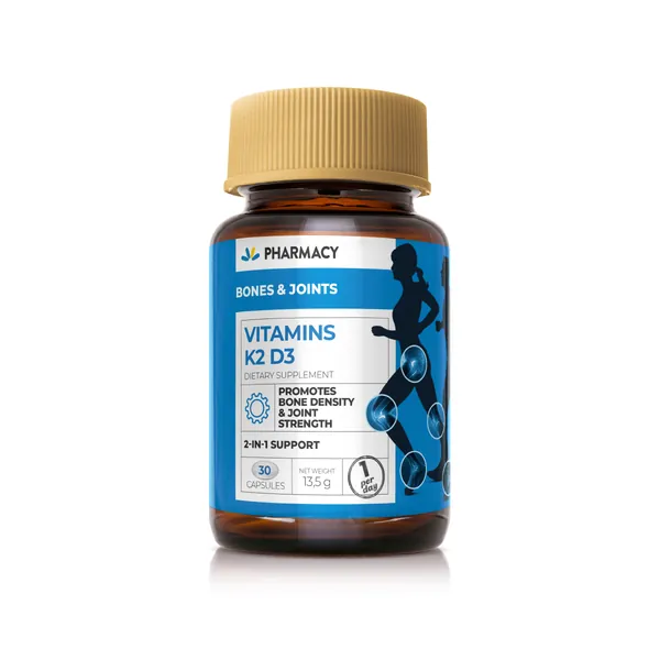 Kosti, zglobovi i mišići PHARMACY Vitamins K2D3, 30 mekih gel kapsula
