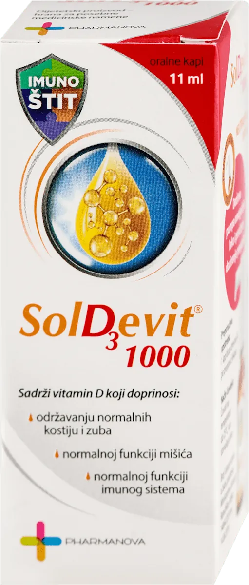 Kosti, zglobovi i mišići PHARMANOVA CO-PHN SolD3evit 1000 vitamin D3 sa dozirnom pumpom