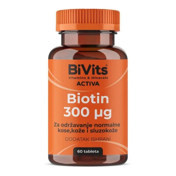Koža, kosa i nokti ABELA BiVitsÂ® ACTIVA Biotin 300 Âµg