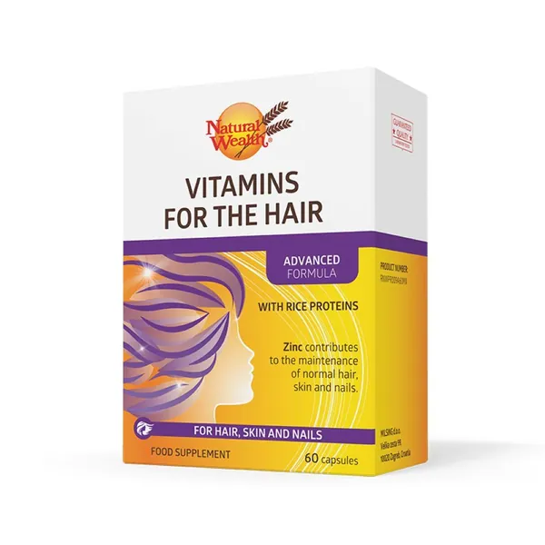 Koža, kosa i nokti NATURAL WEALTH-NW Natural Wealth Vitamini za kosu, 60 kapsula