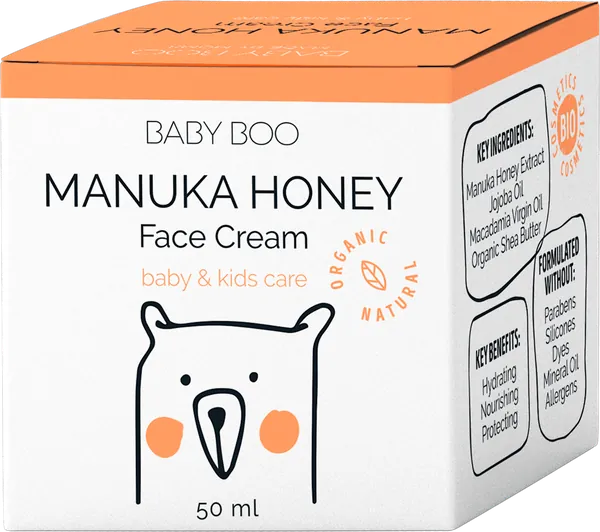 Krema za lice BABY BOO prirodna i organska sa manuka medom 50ml