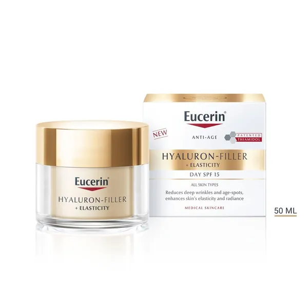 Krema za lice EUCERIN Hyaluron-Filler + Elasticity Dnevna krema SPF15, 50ml