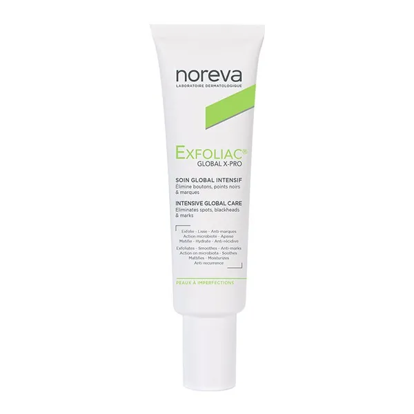 Krema za lice NOREVA Exfoliac Global X-PRO Intenzivna nega, 30 ml
