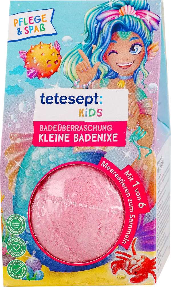 Kugla za kupanje TETESEPT mala sirena dečija 140g