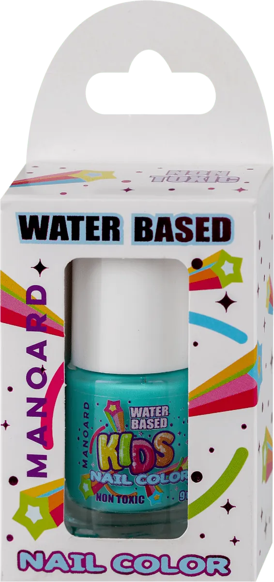 Lak za nokte MANOARD kids water based dečiji - blue unicorn, 9 ml