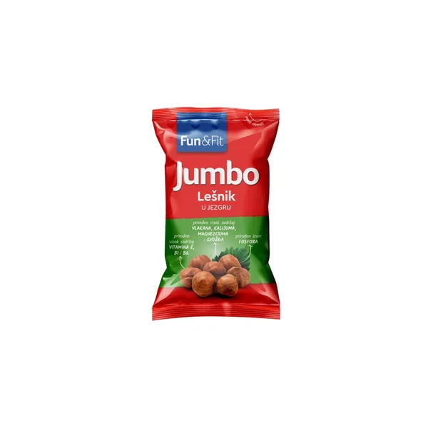 Lešnik JUMBO sirovo jezgro 75g
