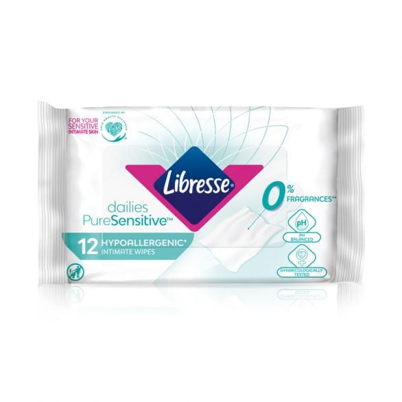 Maramice za intimnu negu LIBRESSE Pure Sensitive 12 komada