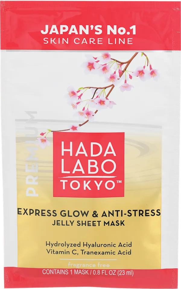 Maska za lice HADA LABO Tokyo Express Glow & Anti Stress