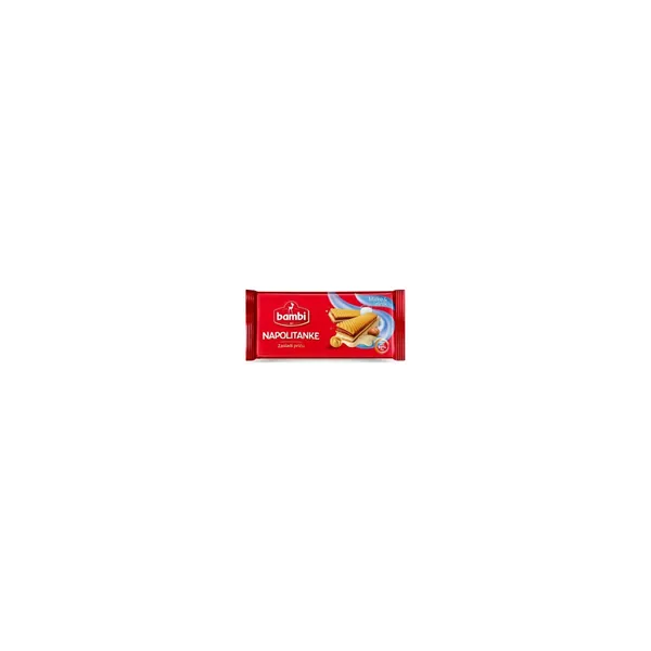 Napolitanka BAMBI mleko i lešnik 185g