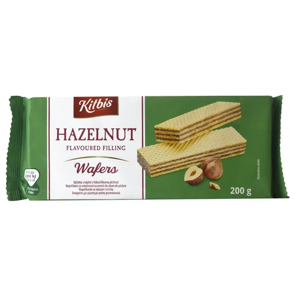 Napolitanka KITBIS lešnik 200g