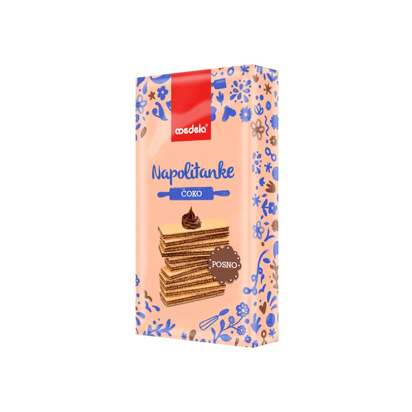 Napolitanka MEDELA Čokolada 400g