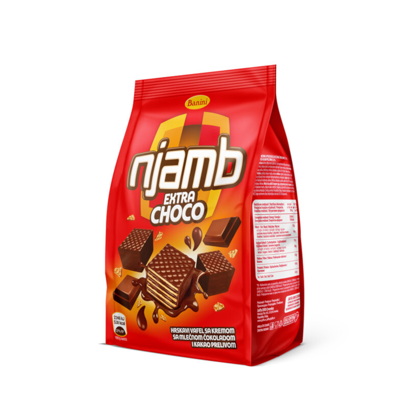 Napolitanka NJAMB sa mlečnim čokol. prelivom 180g