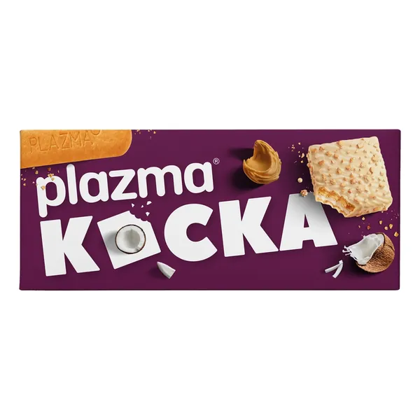 Napolitanka PLAZMA kocka bela čokolada 135g