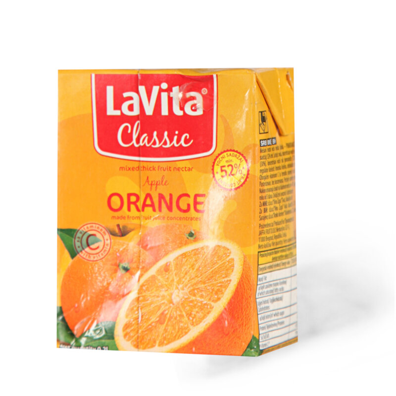 Negazirani sok LA VITA pomorandža 52% 0,2l