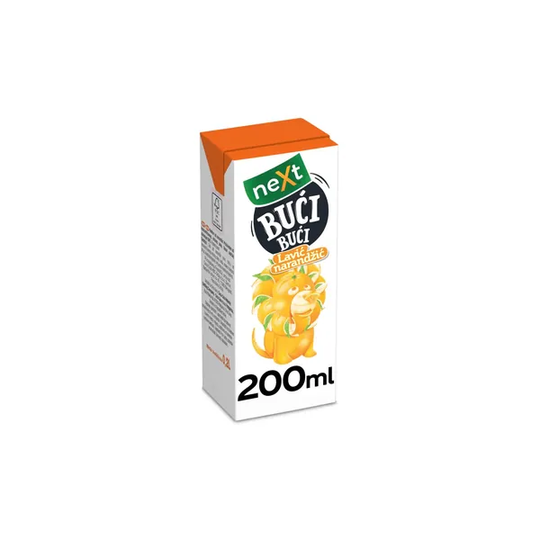 Negazirani sok NECTAR NEXT BUCI BUCI narandža 0.2l