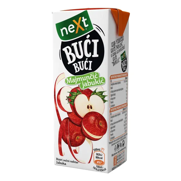 Negazirani sok NEXT BUCI BUCI jabuka 0.2l