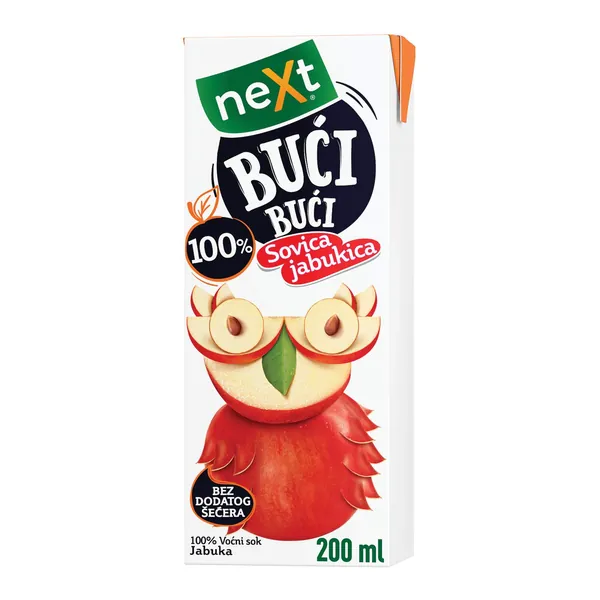 Negazirani sok NEXT BUCI BUCI jabuka 100% 0.2l