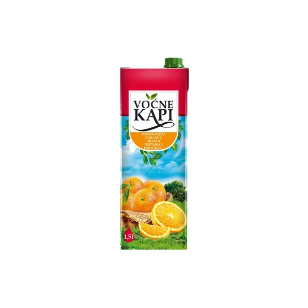 Negazirani sok VOĆNE KAPI pomorandža 1,5l