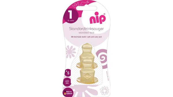 NIP kaučuk cucla S (0-6m) 2kom