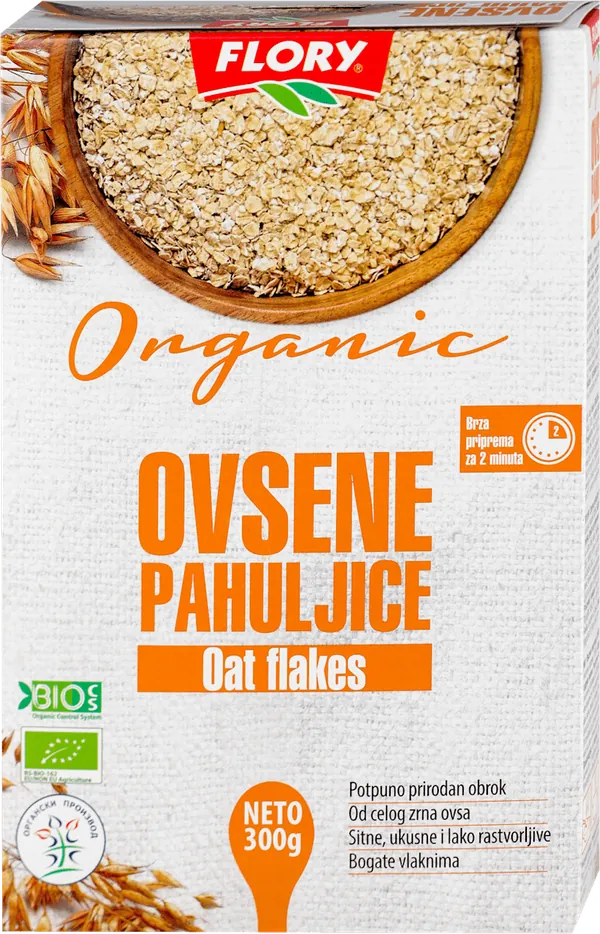 Ovsene pahuljice Organic 300g